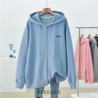 Plus Size 5XL 150kg Autumn Thin Jacket Coat Women Hoodies Streetwear Harajuku Zipper Coat Large Size Women Clothing