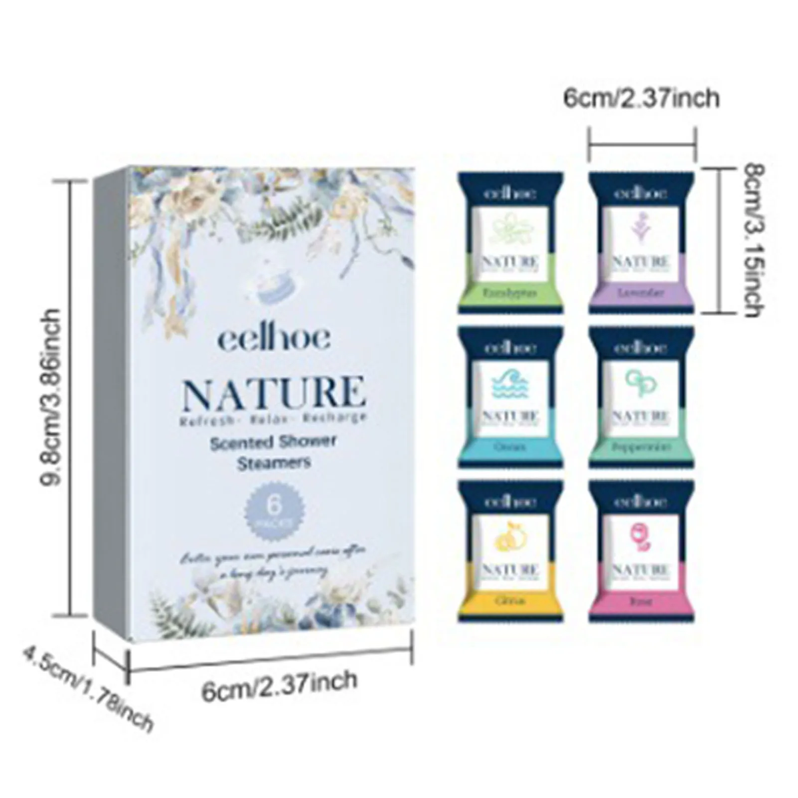 Aromatherapy Shower Steamers Natural Ingredients Refreshing Shower Bombs n Women Stress Relief And Relaxation 5