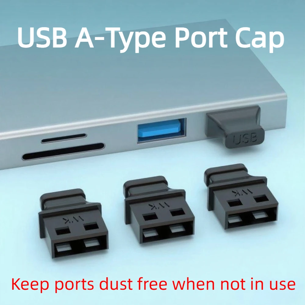 USB Type-A Port Plug with Handle Unused Interface USB-A Female Cap ...