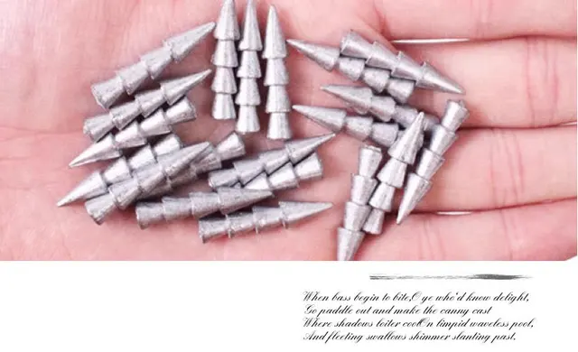 Neko Rig Kit 100-Piece Nail Weight Sinkers Kit Sizes (1/6oz To