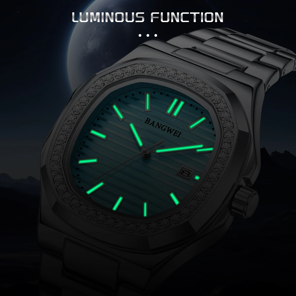 LIGE BANGWEI Fashion Mens Watches Top Brand Luxury Luminous Watch For Men Outdoor Sports Waterproof Date Quartz WristWatch Man
