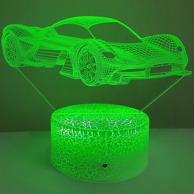 Custom Logo Construction Vehicles Lamp with 16-Color Remote, Touch Control, and Safe for Kids – Ideal for Birthday Gifts 3