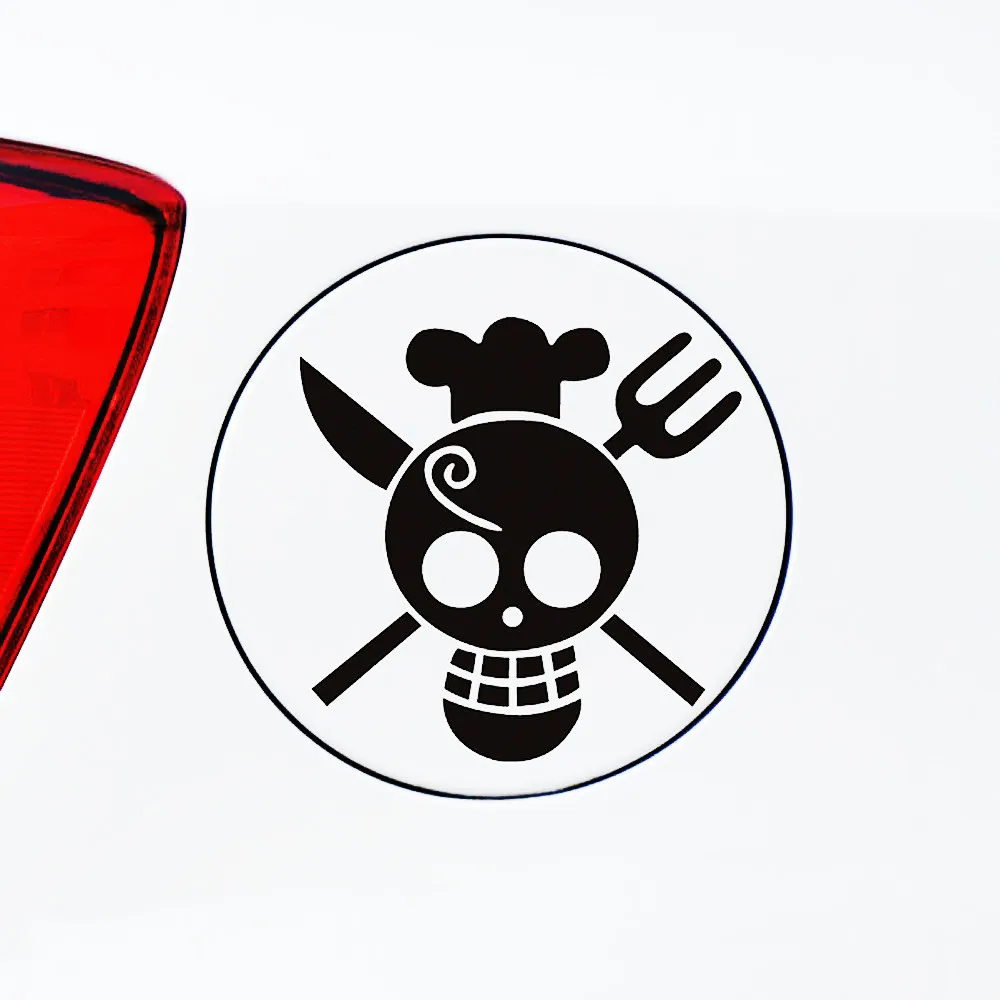 Adesivi Per Auto Vinsmoke Sanji Rufy Pirates Cartoon Decorazione Creativa Decalcomanie Per Tappo Serbatoio Carburante Parabrezza Motorcucles Vinyls D3