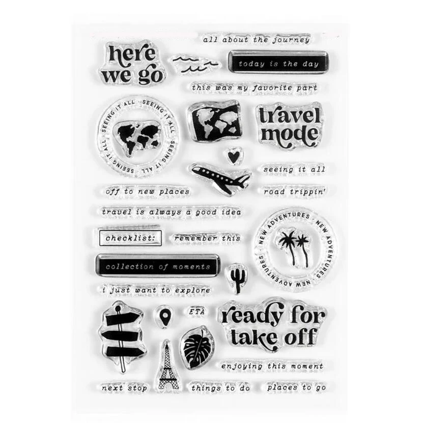 New English Clear Stamp for Scrapbooking Transparent Silicone Rubber DIY Photo Album Decor
