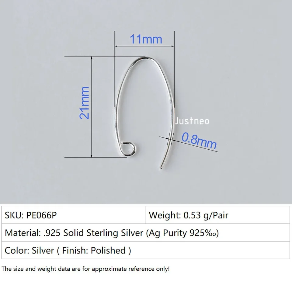 120Pcs 925 Sterling Silver Earring Hooks