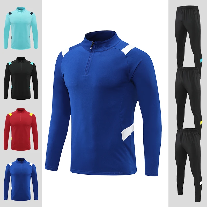 

2022 Autumn Winter Men Football Tracksuit Long Sleeve Kids Jacket Sets Running Soccer Sports Training Suits Players Sportswear