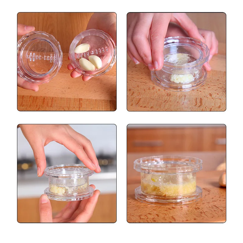 Garlic Presses Manual Mashed Garlic Ginger Crusher Processor Food Chopper Fruit Slicer Twist Box Kitchen Tool Crusher 1PC garlic masher