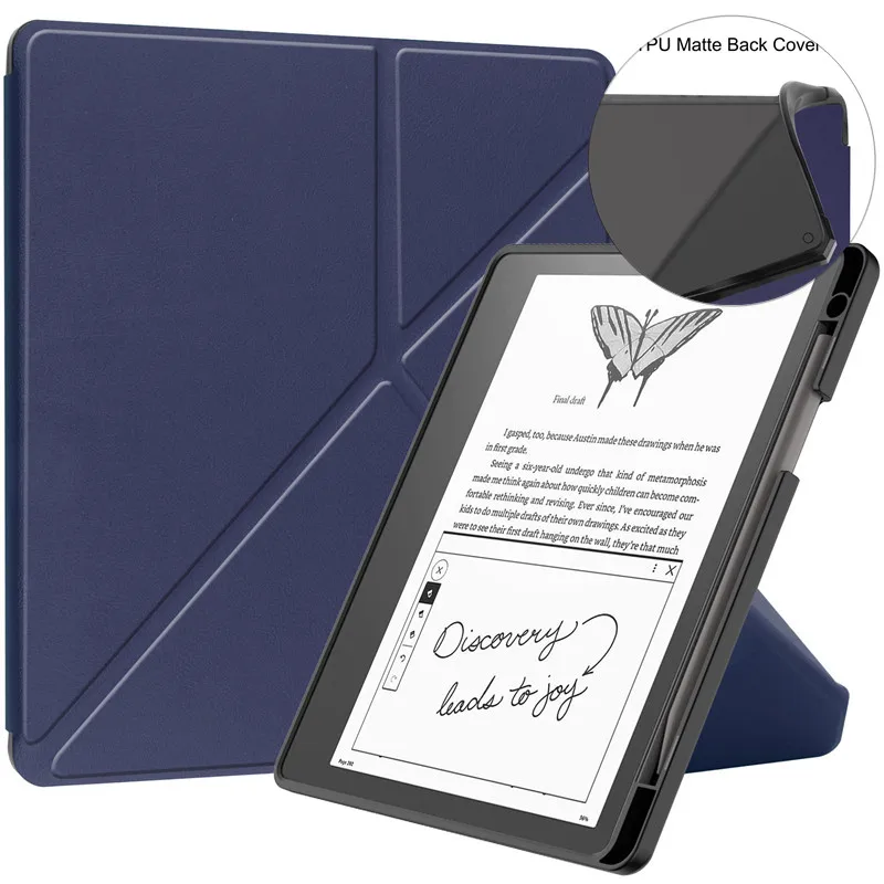 Per Kindle Scribe 2022 Custodia 10.2 Pu Leather Soft Silicon Back Per Kindle Scribe Cover 2022 Con Portamatite Funda Coque Shell