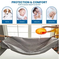 1PC Waterproof Mattress Protector Breathable Anti-mite Fitted Bed Sheet Mattress Cover Machine Washable No Pillowcase 4