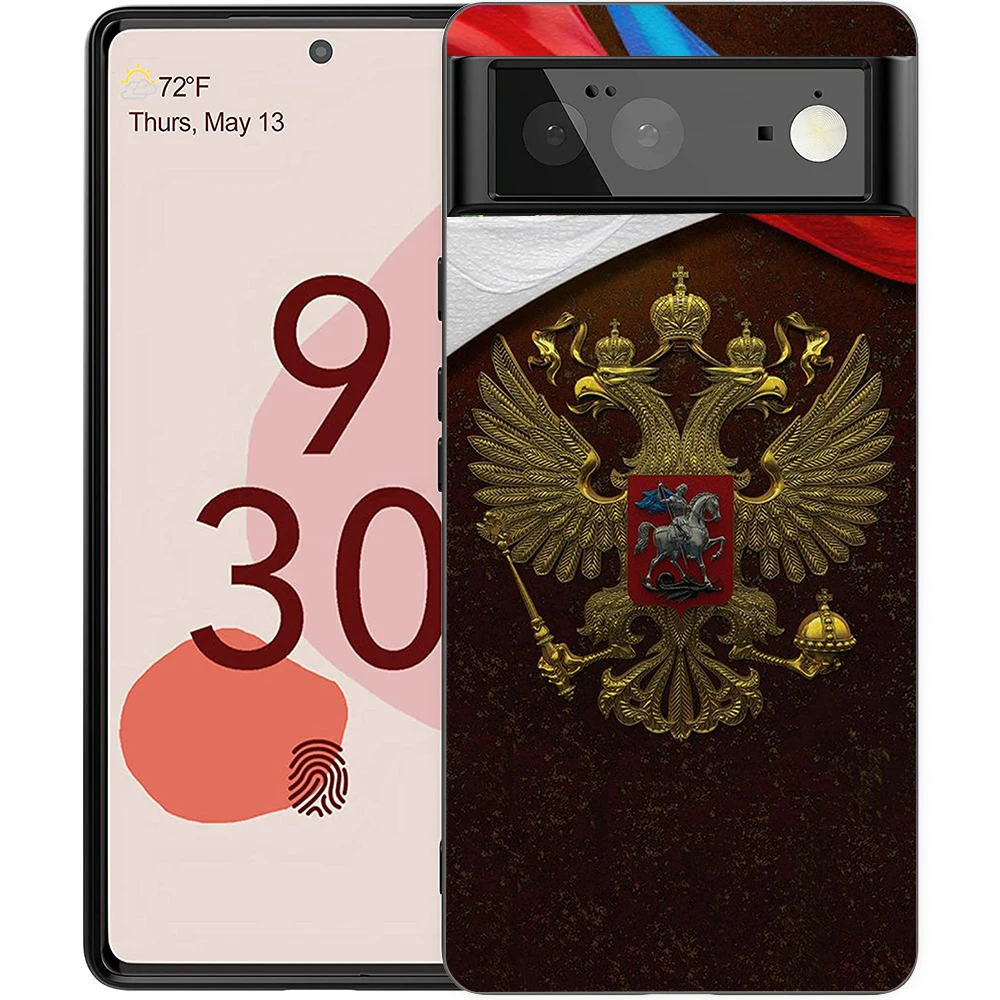 Russian Flag Shockproof Silicone Phone Case - Soft TPU Protective Cover