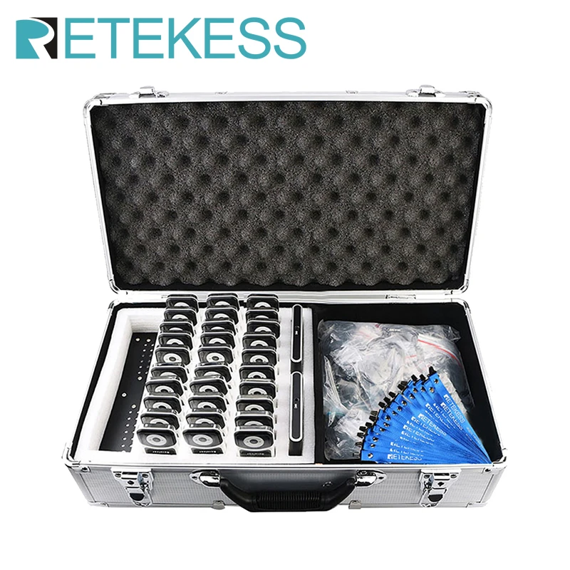 Retekess T130 Wireless Tour Guide System Radioguide System For Museum Excursion Church Translation Factory Training Meeting wireless tour guide system