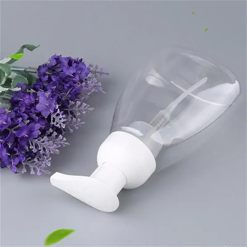 Plastic Bottle Foam Pump Cleaning Flask Hand Soap Shampoo Travel Dispenser Transparent Bottle 300ml 1pcs