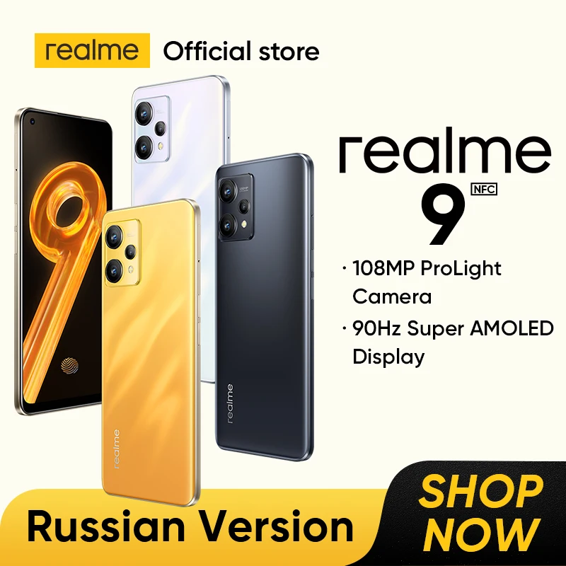 Realme 9, dispositivo con cámara de 108MP, 6,4 