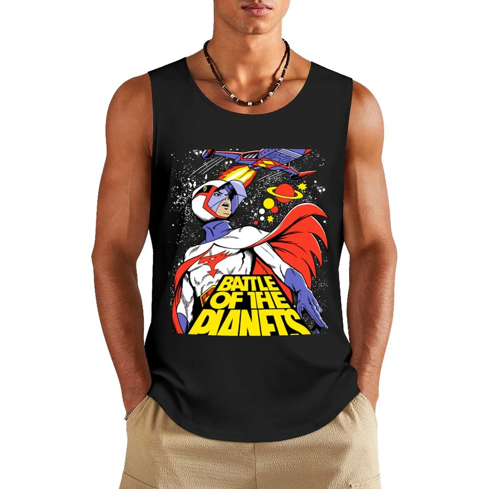

BATTLE OF THE PLANETS! Tank Top cool things vests for men Men's t shirt
