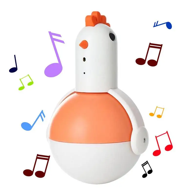 

Electric Cat Roly Poly Toy 360 Degree Rotation Cat Automatic Toy Chick Shape Electric Cat Toy Funny Cat Self Play Toys For