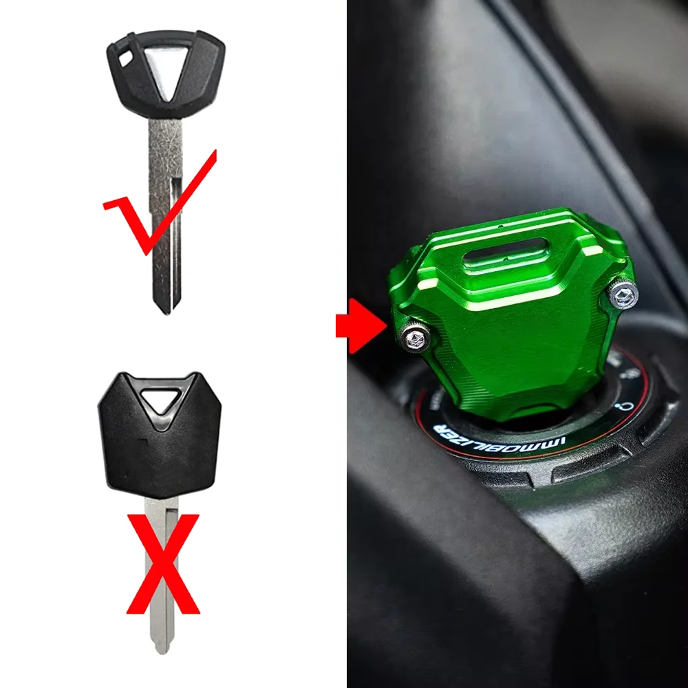Motorcycle Key Cover Case with Multi-Purpose Keychain Accessory