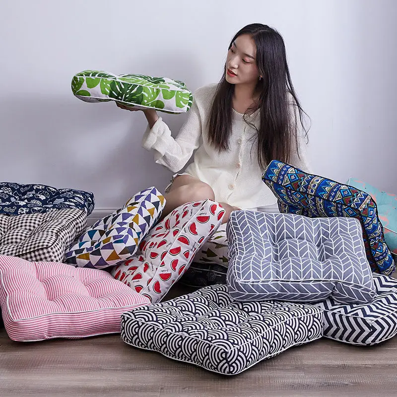 1PC Dining Room Chair Cushion Heighten Thicken Stool Seat Pad 40x40/45x45/50x50cm Tatami Pads Chair Mat Sofa Pillow Cushion 4