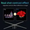 12-100CM 3D Fan Hologram Projector Wifi Display Advertising Logo Light Led Sign Holographic Lamp  Transmit Picture Video Logo