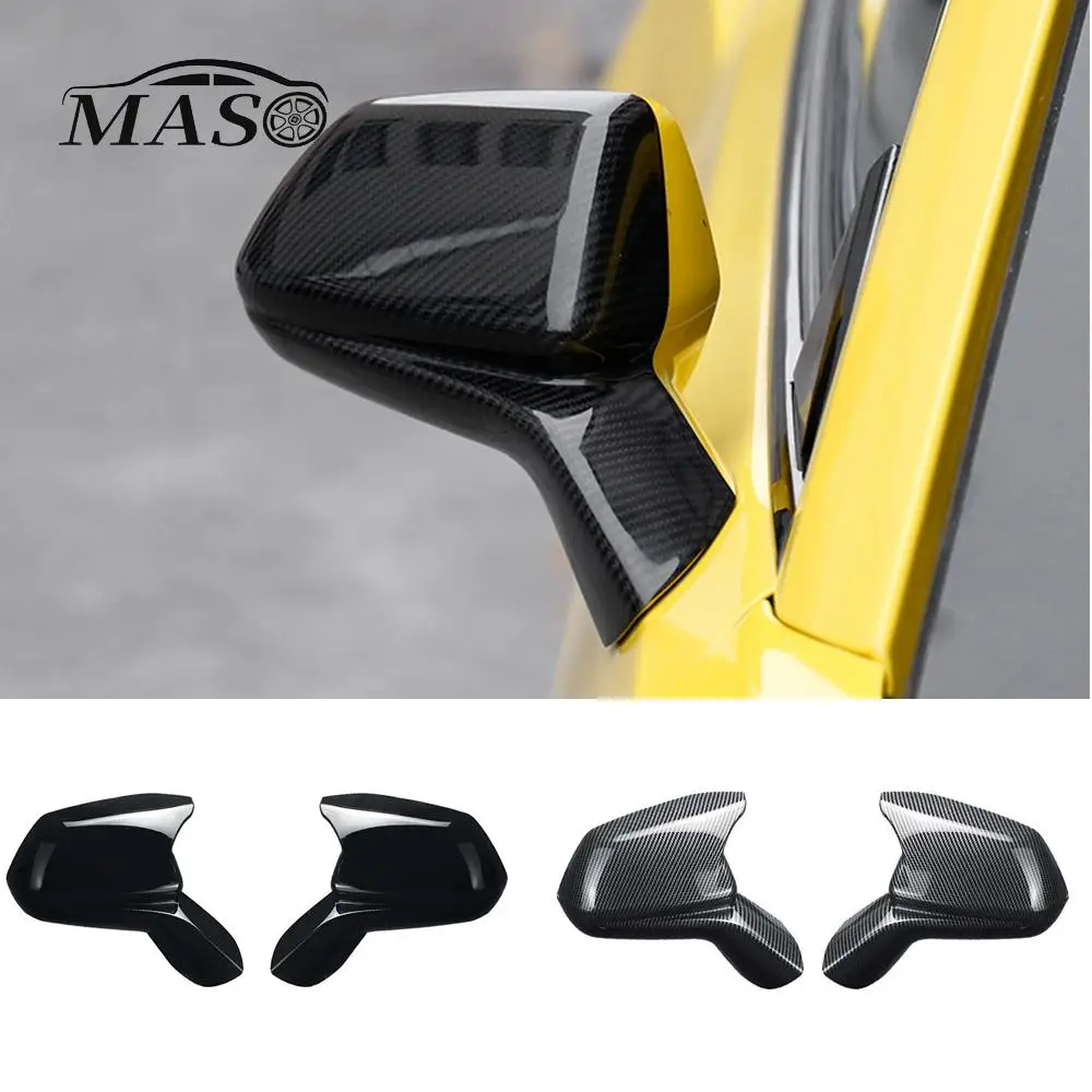 

1 Pair Side Rearview Mirror Cap Wing Mirror Cover For Chevy Camaro SS RS ZL1 LT 2016 2017 2018 2019 2020 2021