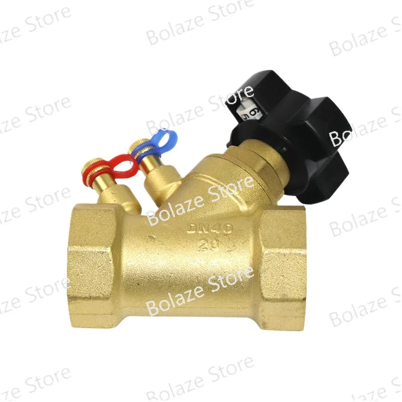 1pc Static Balancing Valve for Maintain Water Balance Female Threaded Static Balance Valve Threaded Double Regulating
