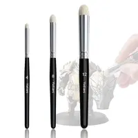 Paint Brush Set, Fine Detail Wood Handle Brushes for Miniature Art Painting, Acrylic, Watercolor - Micro Detailing & Drybrush 1
