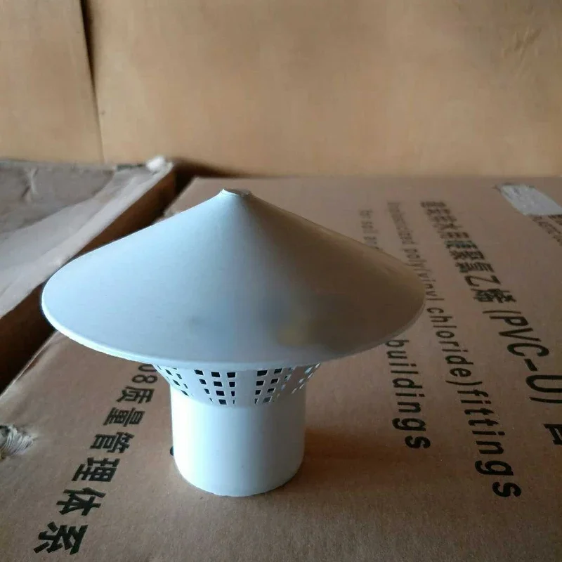 Bird-proof, insect-proof and rain-proof hat 50 75 110 160 multipurpose roof plastic PVC ventilation hat roof ventilation