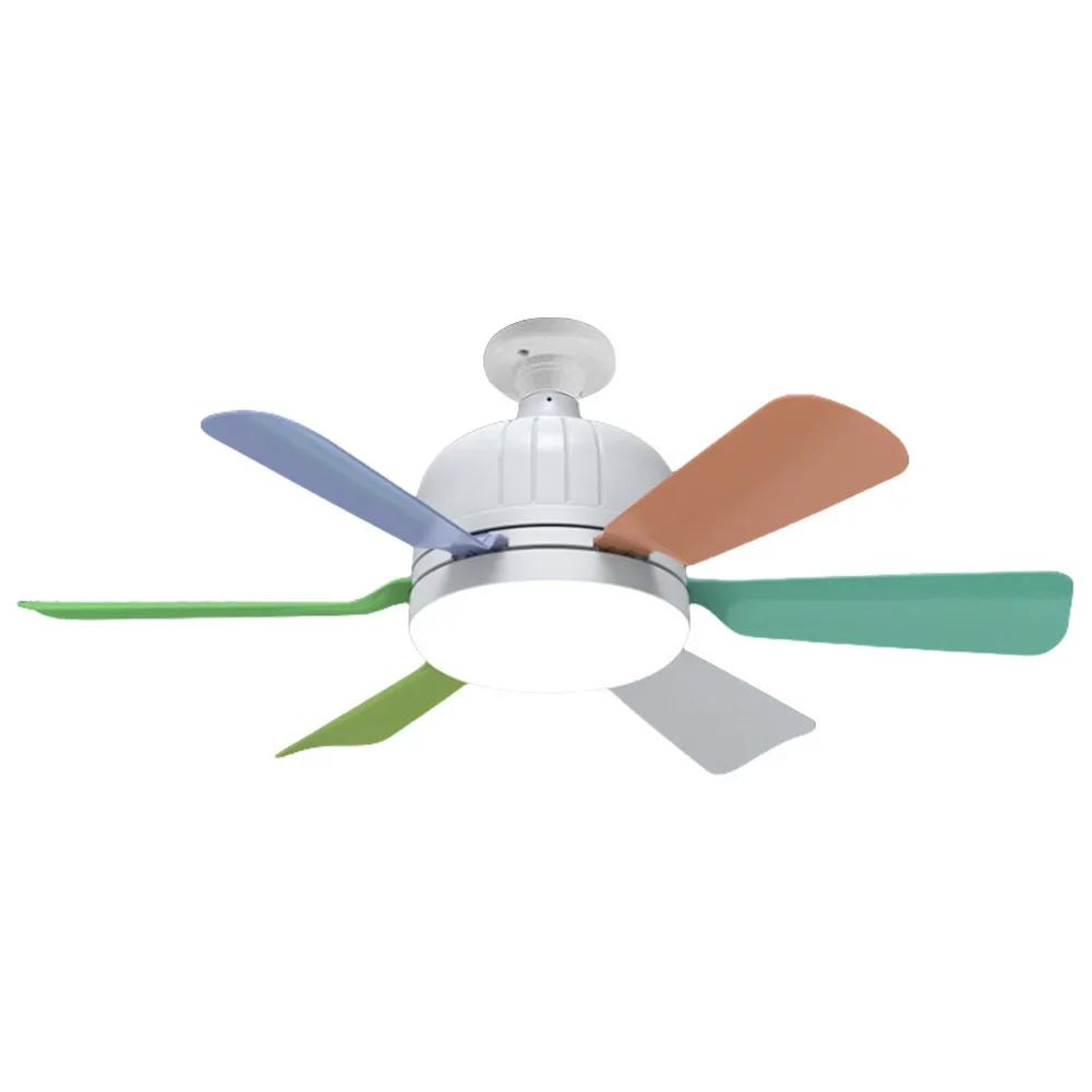 40W Decorative Ceiling Fanlight with Remote Control Creative Fan Lamp 3 Colors Adjustable Chandelier Fan Lamp for Living Room