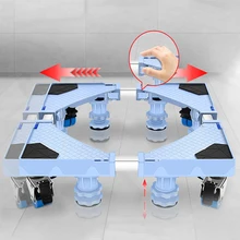  Washing Machine Holder 8 Strong Feet 4 Wheel Mobile Stand  with Brake Wheel Base Universal Mobile fridge stand Adjustable Base 