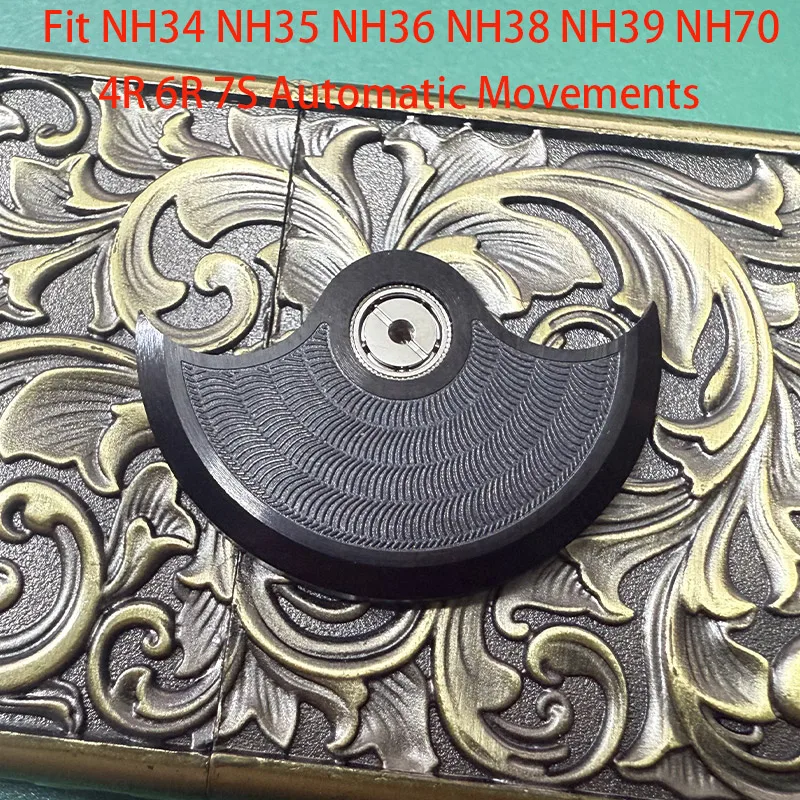 Customized Automatic Hammer Rose Gold Black Blue Silver Gold Watch Rotor Parts