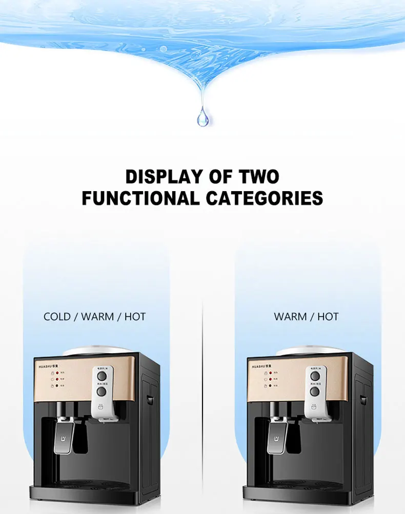 Description Picture 2 of itemHousehold Water Dispenser Desktop Water Dispenser Hot Cool Water Machine Office Water Boiler wasserfilter trinkwasser