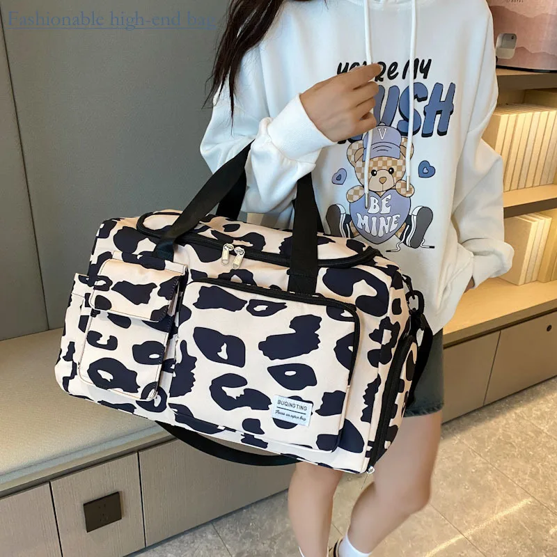 2024 New Women Short Distance Travel Luggage Bag Trend Capacity Dry Wet Separation Swimming Yoga Women's Handbag Shoulder Bag