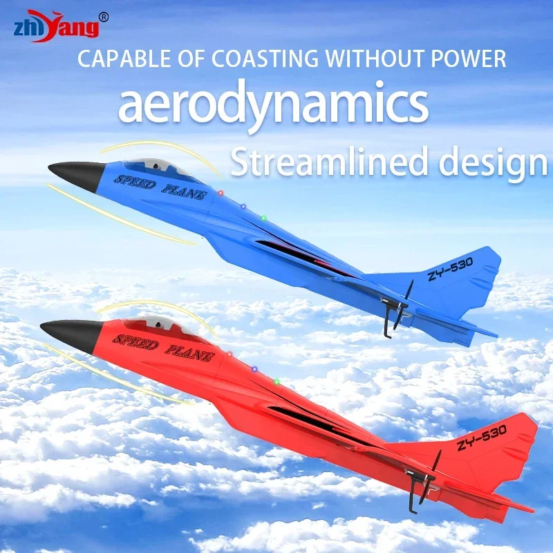 RC Airplane 2.4G Remote Control Aircraft MIG-530 Wireless Fighter Glider EPP Foam Drone Anti-drop Plane Toys for Children Adults 5