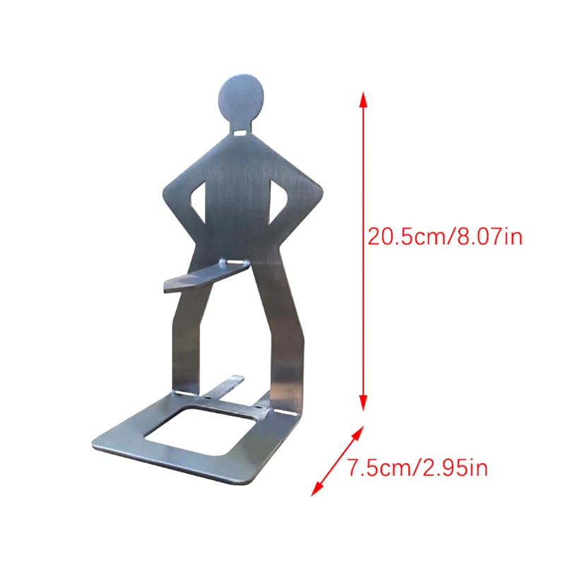 Funny Stainless Steel Portable Camping Backpack Rack People Sausage Stand For Outdoor Travel Summer Party Picnics Hotdog Holder
