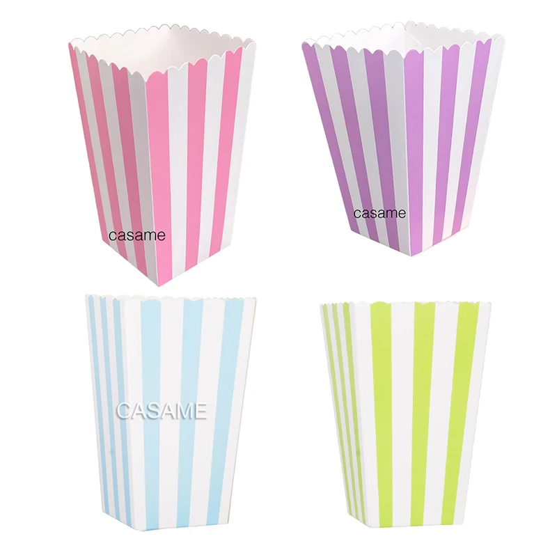 Popcorn Box 12 Pcs Pink Theme Party Decoration for Kids Birthday Shower