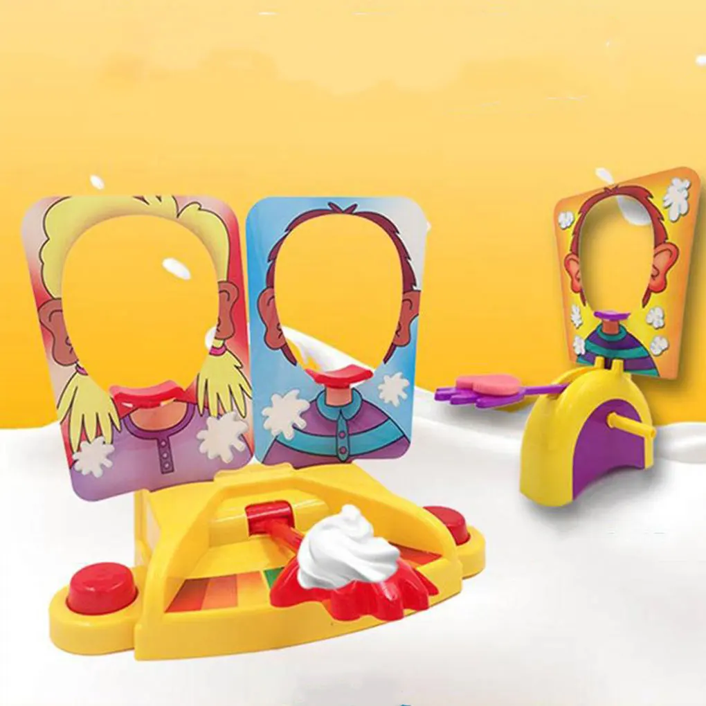Gadgets Prank Gags Jokes Anti Stress Toys Pie Face Game Whipped Cream in the Face Family Board Game for Kids Funny Party