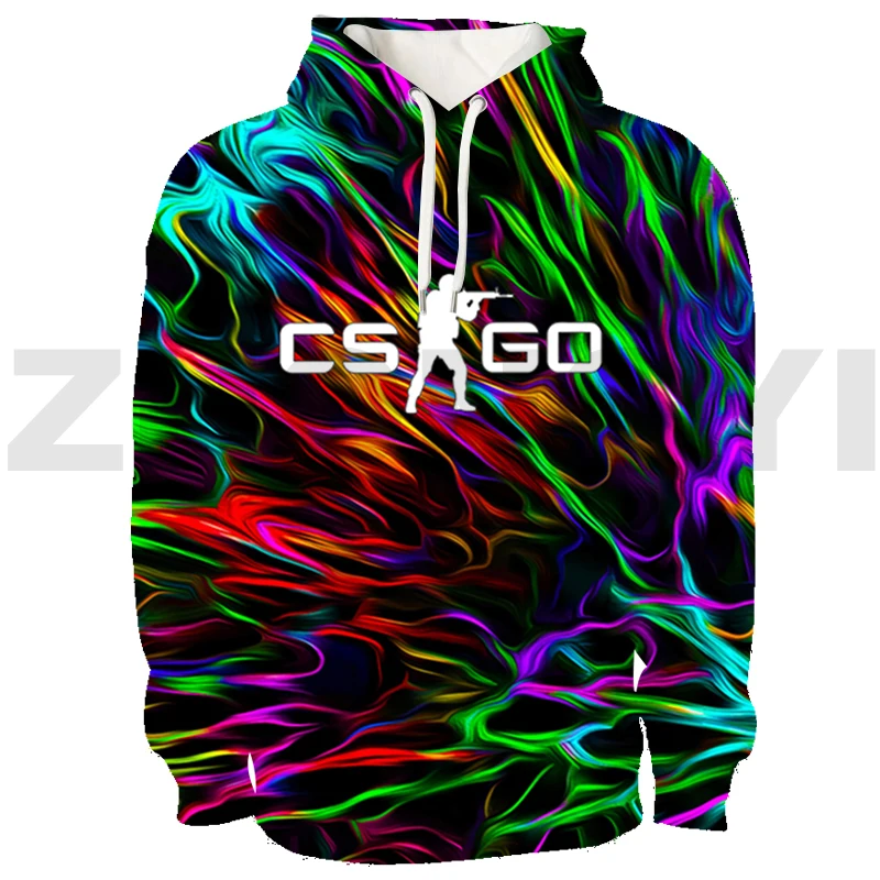 

New CS GO Game 3D Hoodies CSGO Shooting Assault Printed Pullovers Autumn Lounge Wear Harajuku Anime Clothes Street Clothing Top