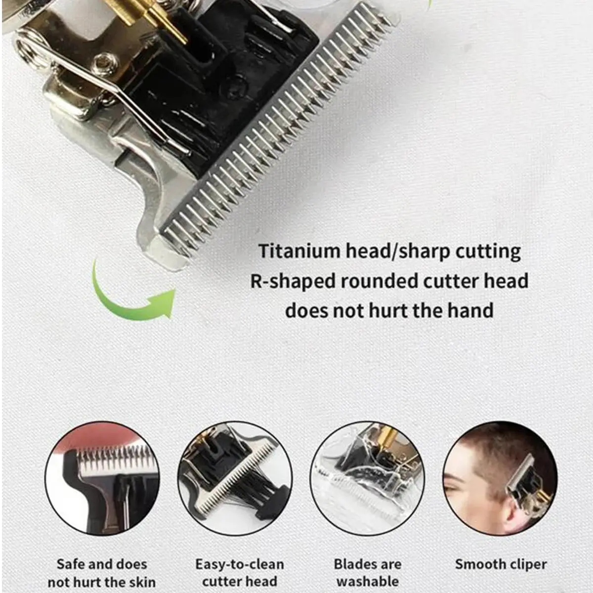 Hair clipper Electric Pusher T9 LCD Electric Hair Clipper Oil Shaving Head Carving Shaver Rechargeble Hair Trimmer For Men Care