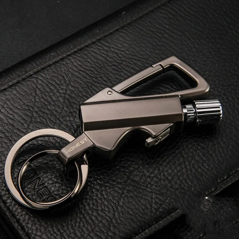 Honest metal lighter car keychain