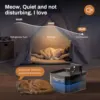 2.2LPet cat Water Fountain Silent Battery SensorTwo-in-One Ultra-Quiet Dispenser  Cat Water Fountain Cats Water Dispenser Indoor 5