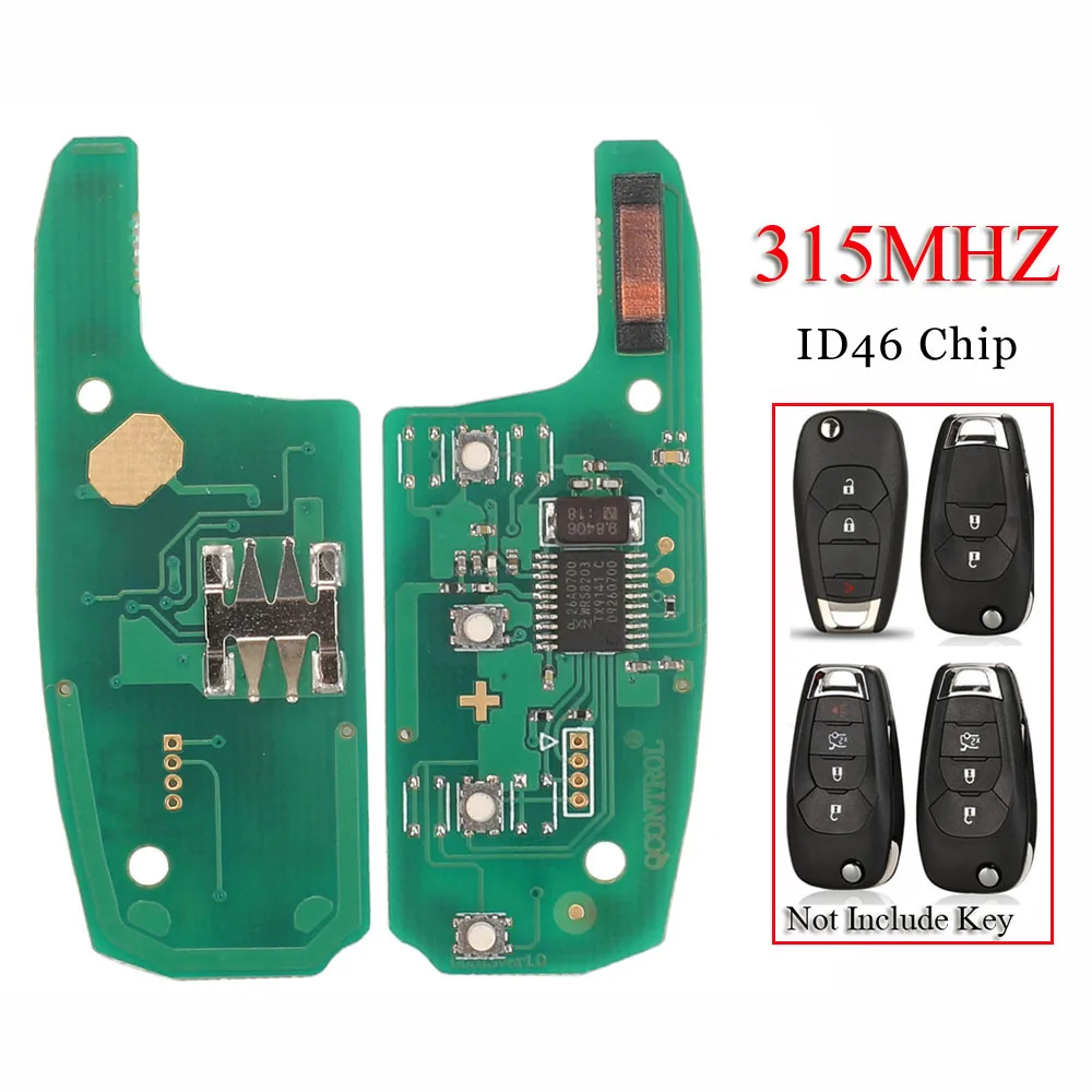 Jingyuqin Lxp-T003 315Mhz Id46 Pcf7941E Circuito Remoto Per Auto Per Chevrolet Cruze Sonic Trax Spark Avo Trailblazer