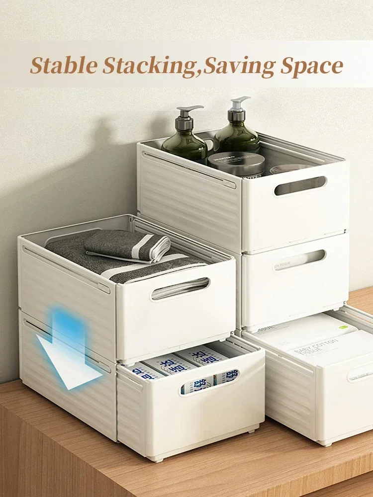 

Stackable Drawers Adjustable Storage Sorting Household Kitchen Cabinet Retractable Box Drawer Organizers Organizer
