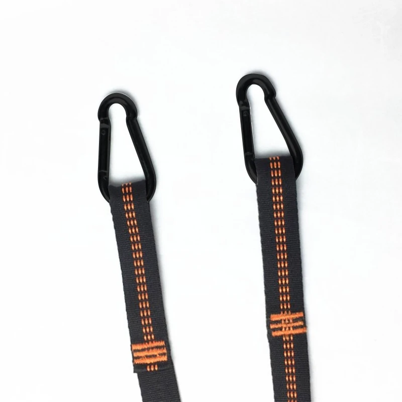 Escape Ladder Rope Strong Webbing Ladder 5-step Rope Ladder Swing Carabiners for Outdoor Tree Climbing Rescue Work School Escape Drill