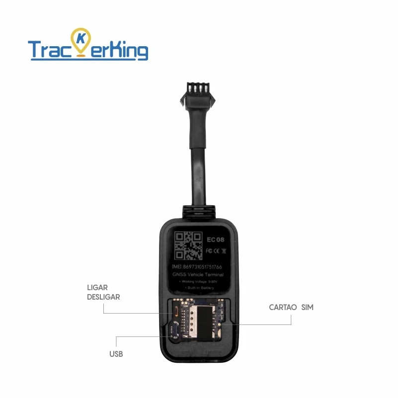 TrackerKing EC08 2G GPS Tracker Car GPS tracker Realtime Tracking Locator Device GT06 Protocol Batter Than J14