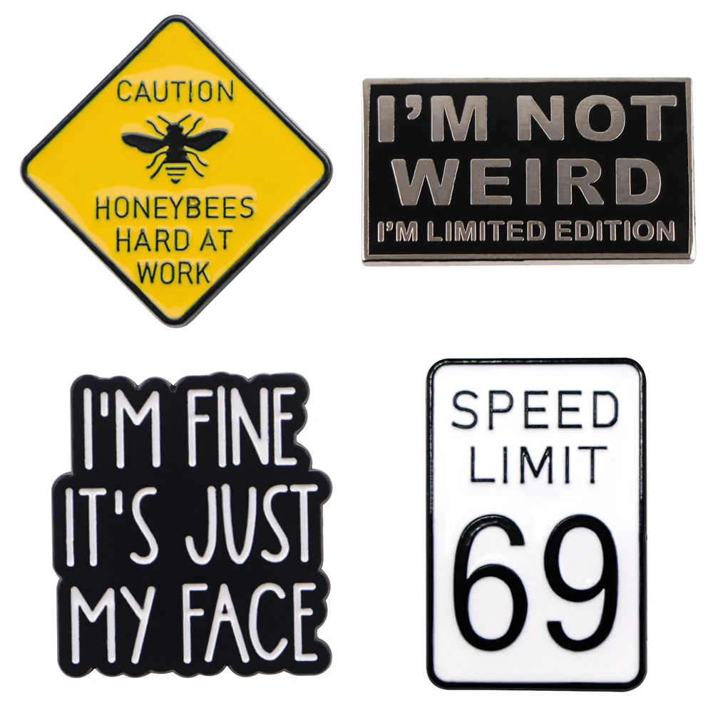 

Эмалированная брошь на булавке JUST MY FACE для одежды, портфеля, значков на рюкзак, аксессуары, булавки на лацкан, декоративные украшения