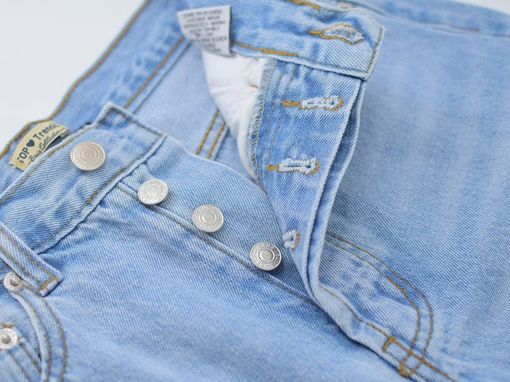 denim jacket for women Summer Denim Shorts Women High Waisted Short Femme BF Streetwear Raw Edges Single Breasted Casual Knee Length Jeans Shorts Femme ksubi jeans