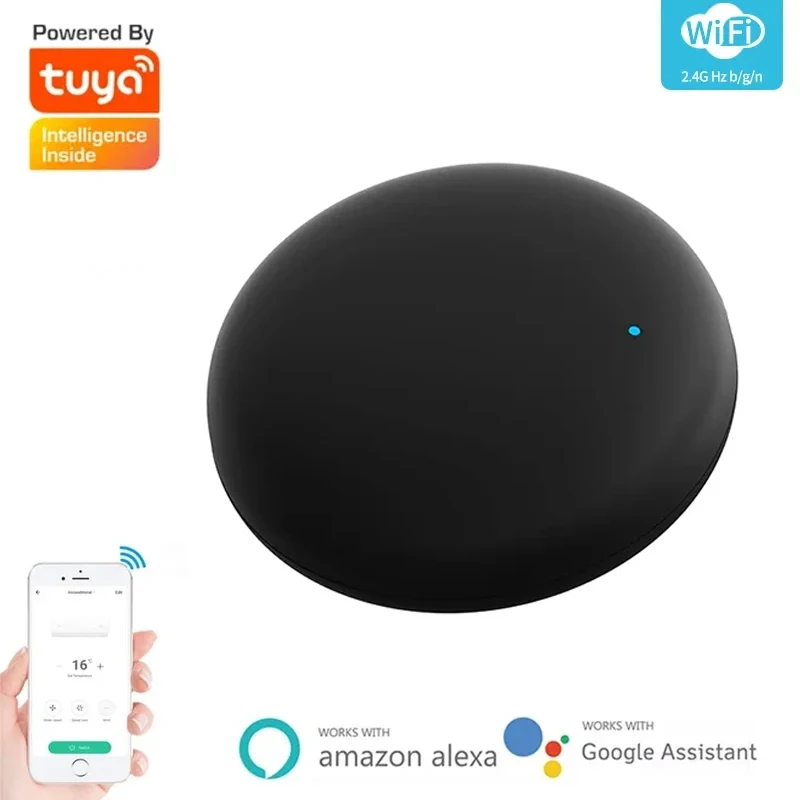 Tuya WiFi IR Remote Control Smart Life Remote Universal Infrared Controller For Air Conditioner Work With Alexa Google Home App