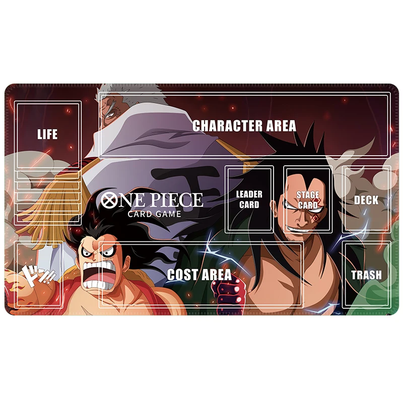 One Piece OPCG Luffy Karten-Spielmatte OPCG Zoro Einzelspieler-Brettspiel Karten-Kampfmatte Geschenk-Spielzeug – Detail 8