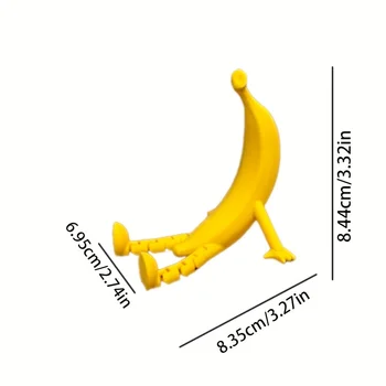 Creative 3D Printed Banana Plastics Sculpture For Garden Decortion Fun Home Decortions Handmade Artwork Desktop Ornaments Crafts 2