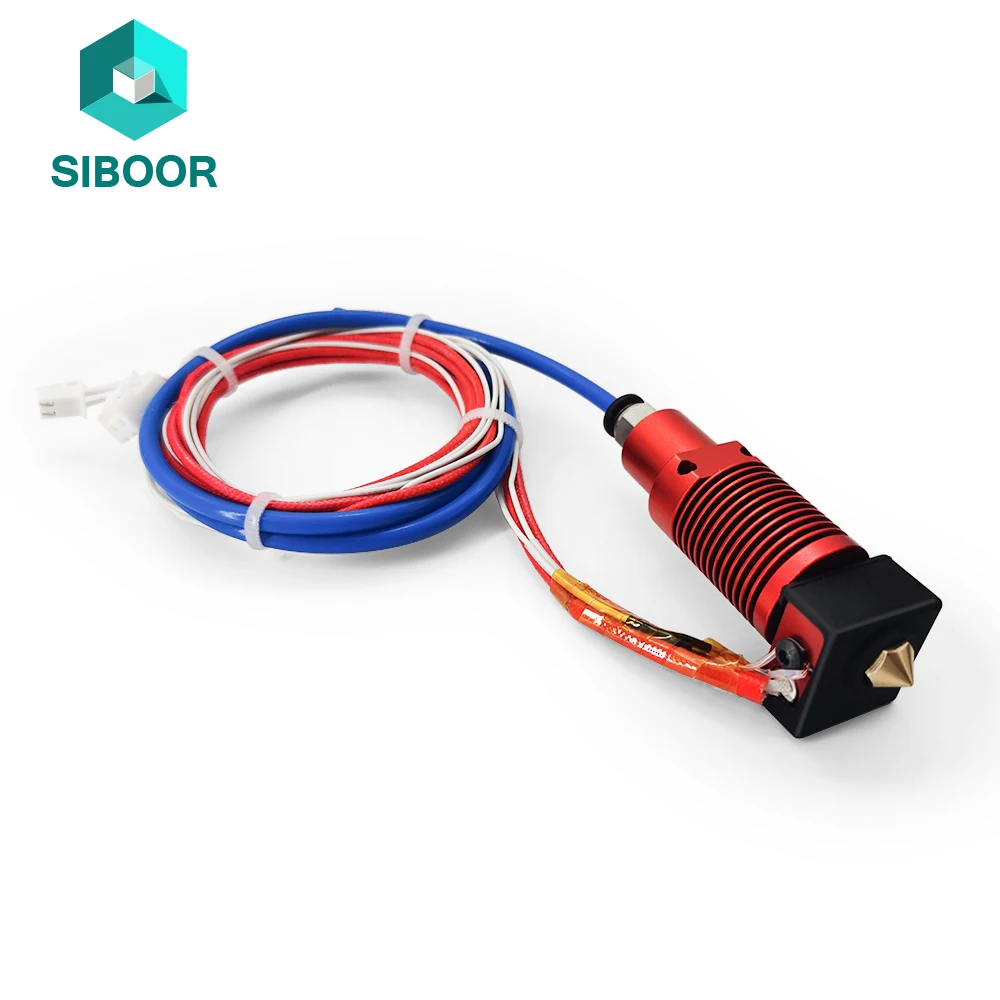 Extrusora Montada Hotend Kits Bloco de Calor de Alumínio Tubulação Bowden Ptfe Peças de Impressora 3d Ender Pro Cr10 12v 24v