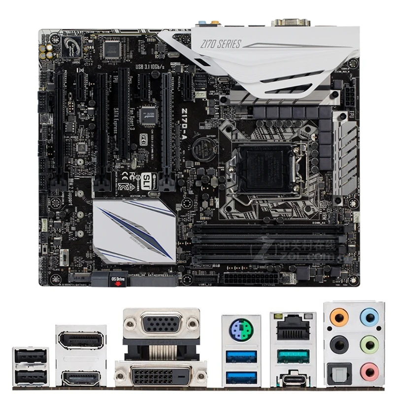 

Материнская плата Intel Z170 Φ Z170A б/у оригинальная LGA1151 LGA 1151 DDR4 64 Гб M.2 NVME USB3.0 SATA3 десктопная материнская плата